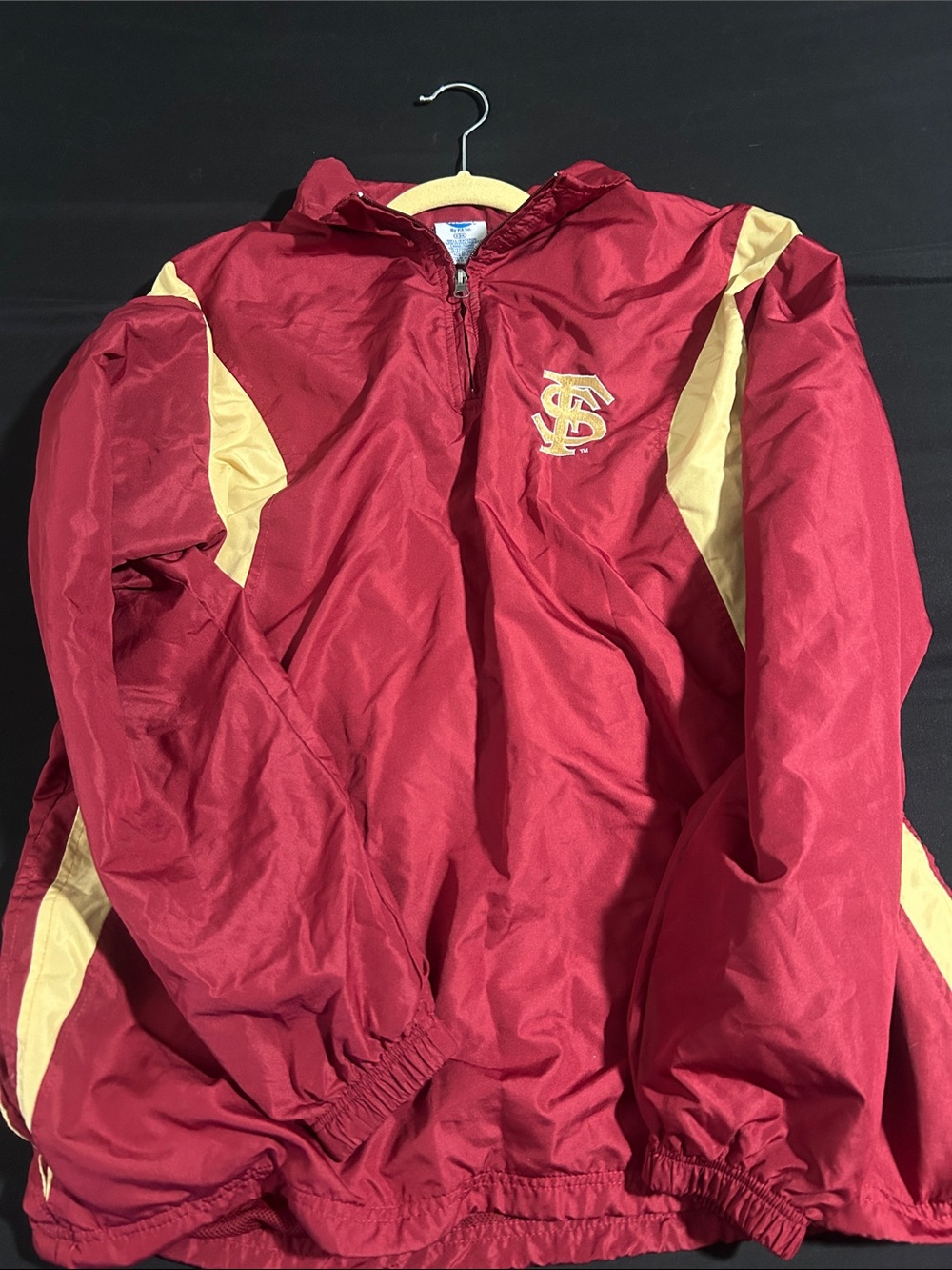 NCAA Maroon and Gold Hooded Windbreaker Jacket